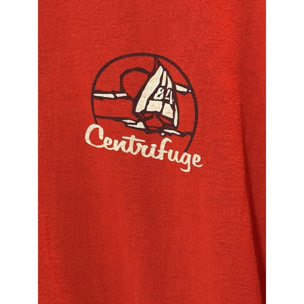 VTG 70s 80s HEF-T L/S Shirt Men Large Centrifuge Science Lab Made In USA 129 - Picture 2 of 5